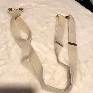 Elegant Cream Suspenders